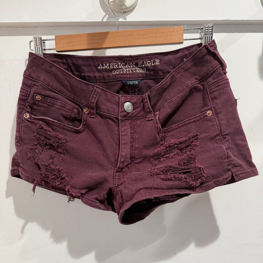 American Eagle Distressed Short Shorts